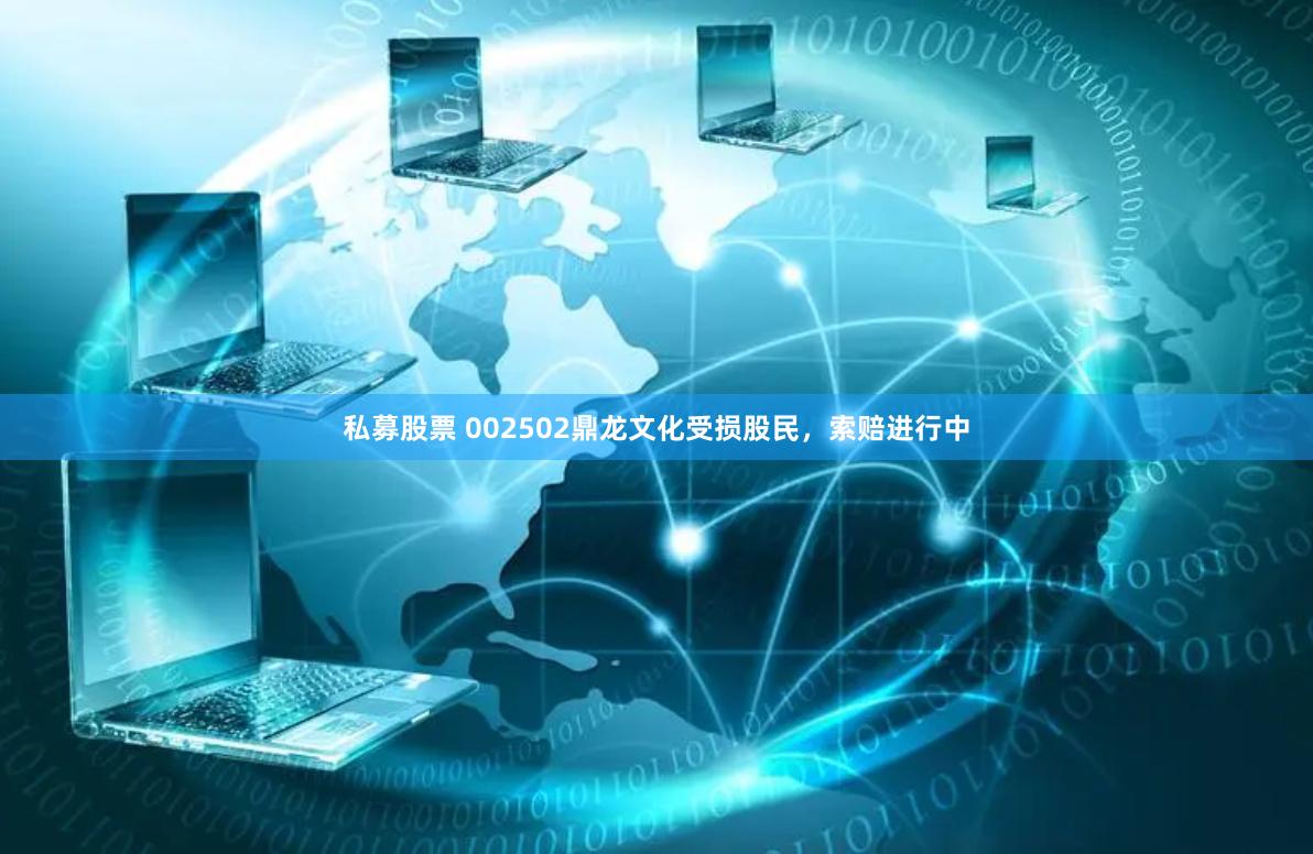私募股票 002502鼎龙文化受损股民，索赔进行中