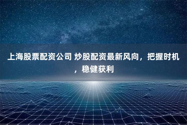 上海股票配资公司 炒股配资最新风向,把握时机,稳健获利