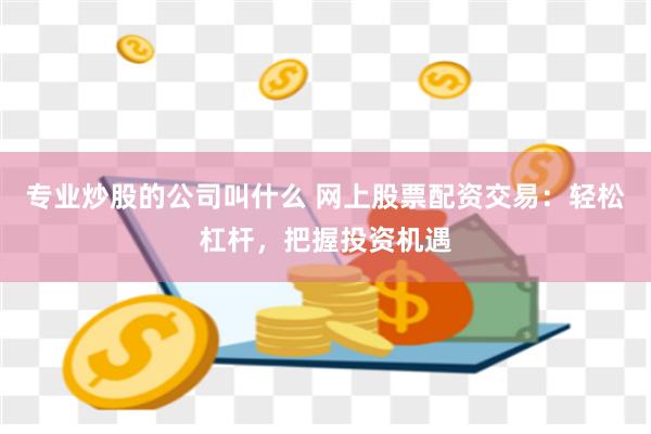 专业炒股的公司叫什么 网上股票配资交易：轻松杠杆，把握投资机遇